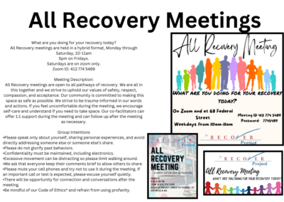 All Recovery Meetings